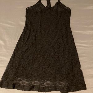 Used Women's Victoria's Secret black stretch lace slip L